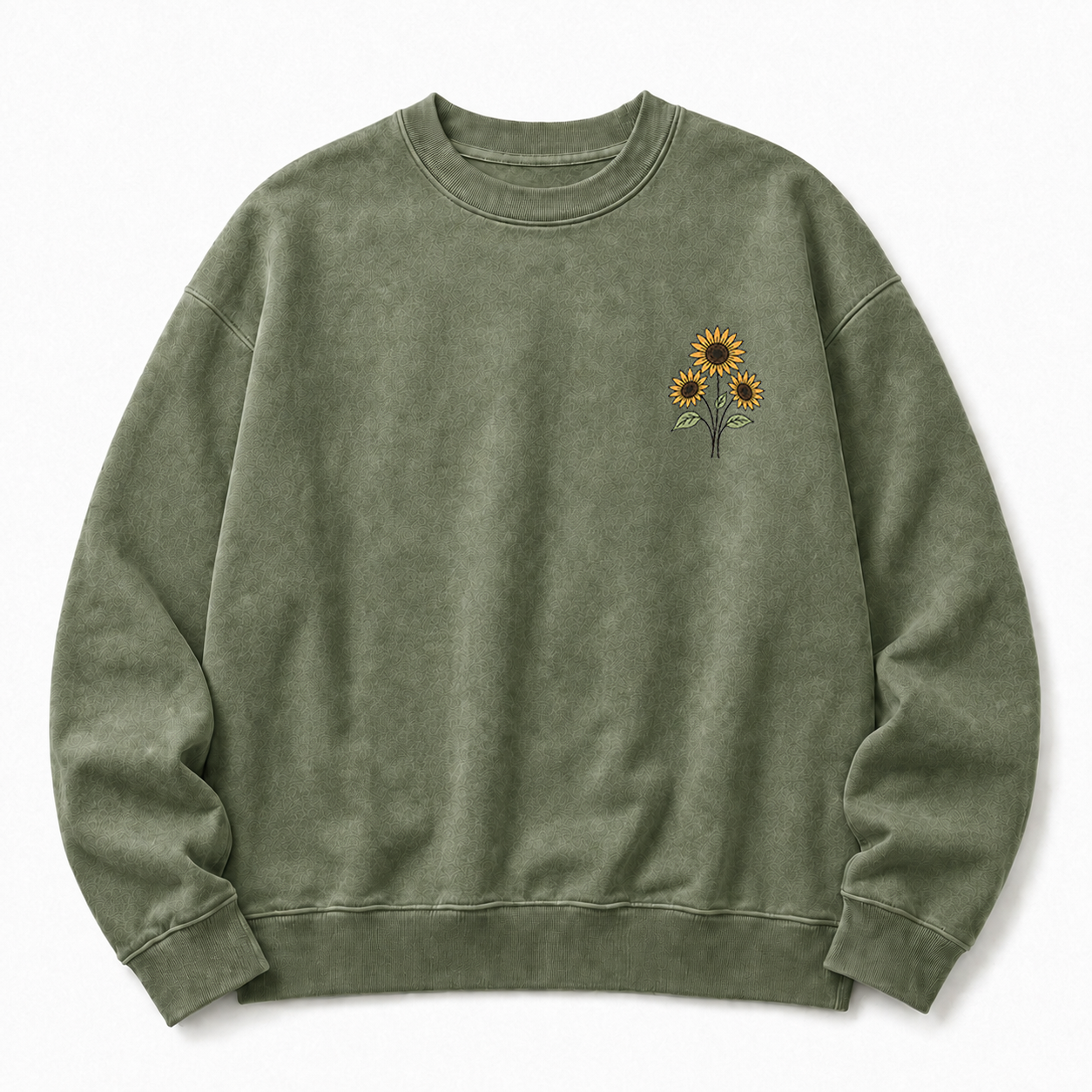 Bloom Where You Are Planted Washed Graphic Sweatshirt