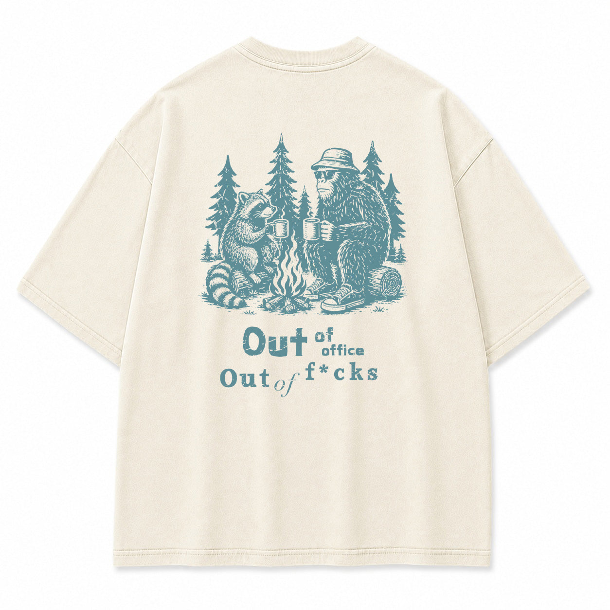 Out of Office Campfire Graphic T-Shirt