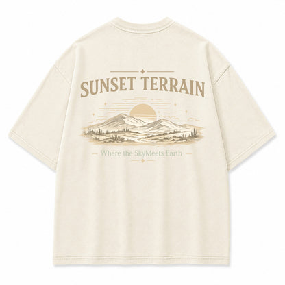 Golden Horizon Desert Ridge Graphic T-Shirt