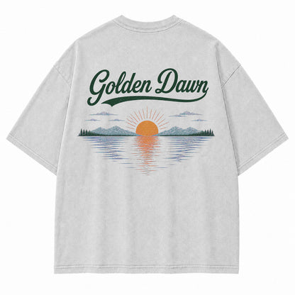 Golden Dawn Lake Graphic T-Shirt