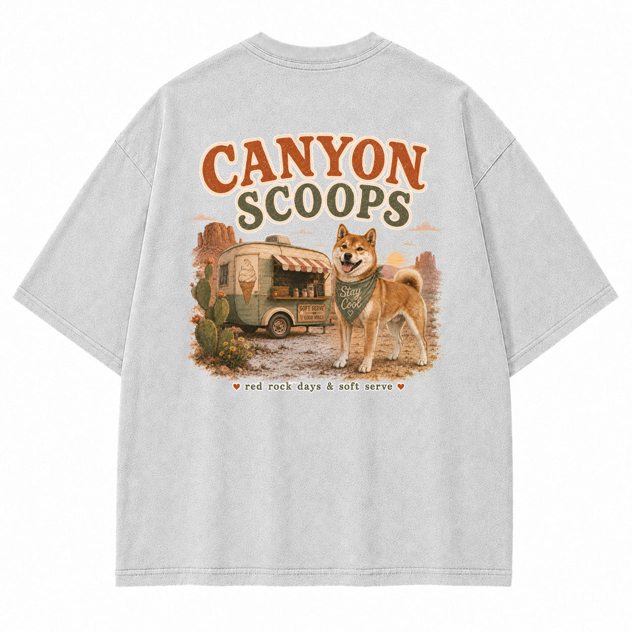 Canyon Scoops Shiba Inu Graphic T-Shirt
