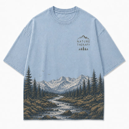Nature Therapy Mountain Graphic Tee