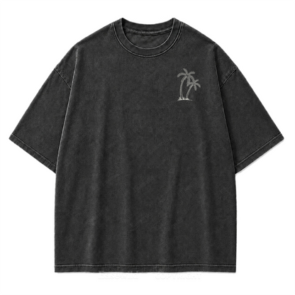 Das Meer heilt T-Shirt mit verwaschenem Aufdruck