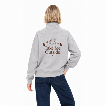 Take Me Outside Summit Zip Pullover Sweatshirt