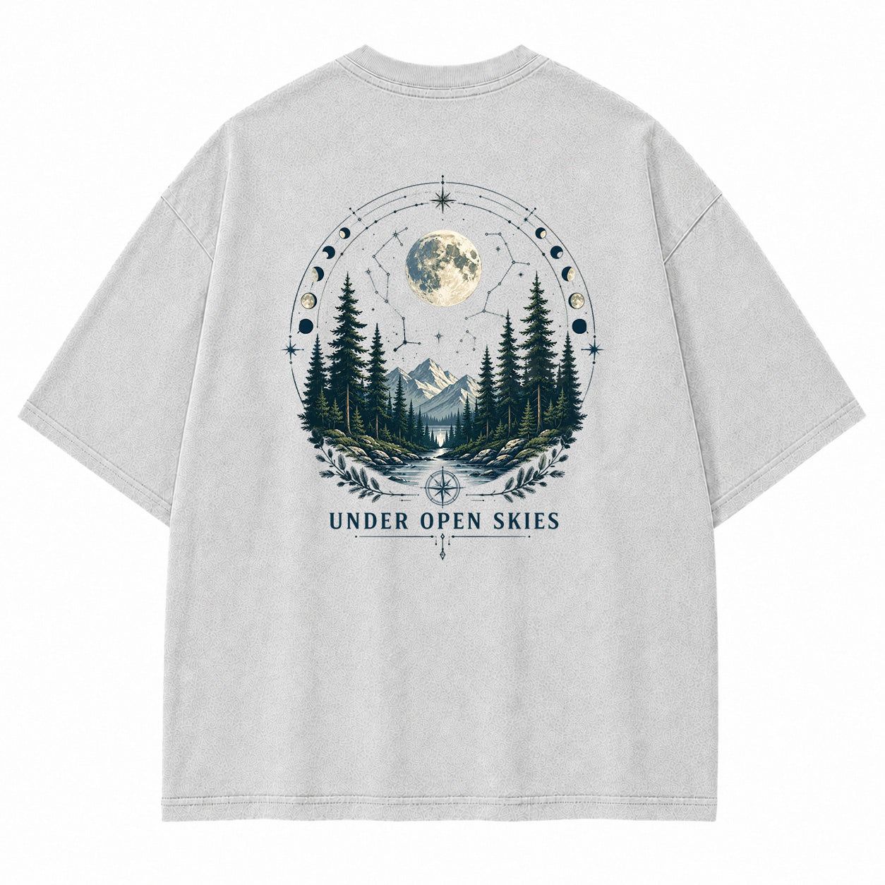 Moonlit Wildwood Compass Graphic T-Shirt