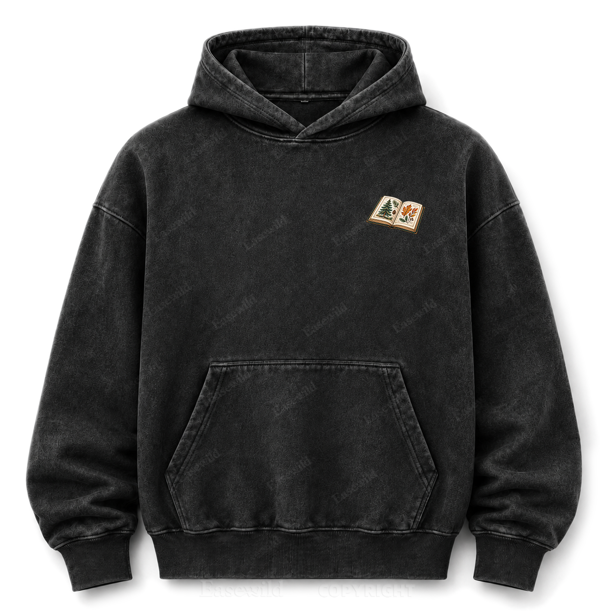 Where the Quiet Finds Me Cabin Washed Graphic Hoodie