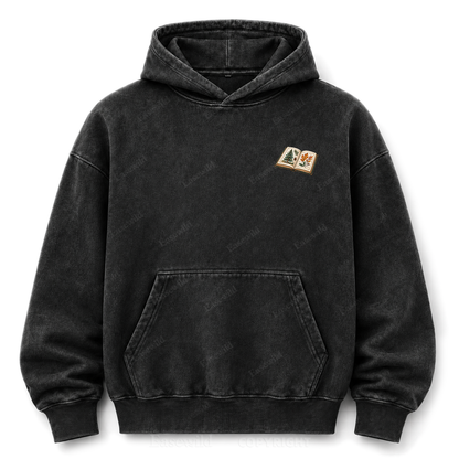 Where the Quiet Finds Me Cabin Washed Graphic Hoodie