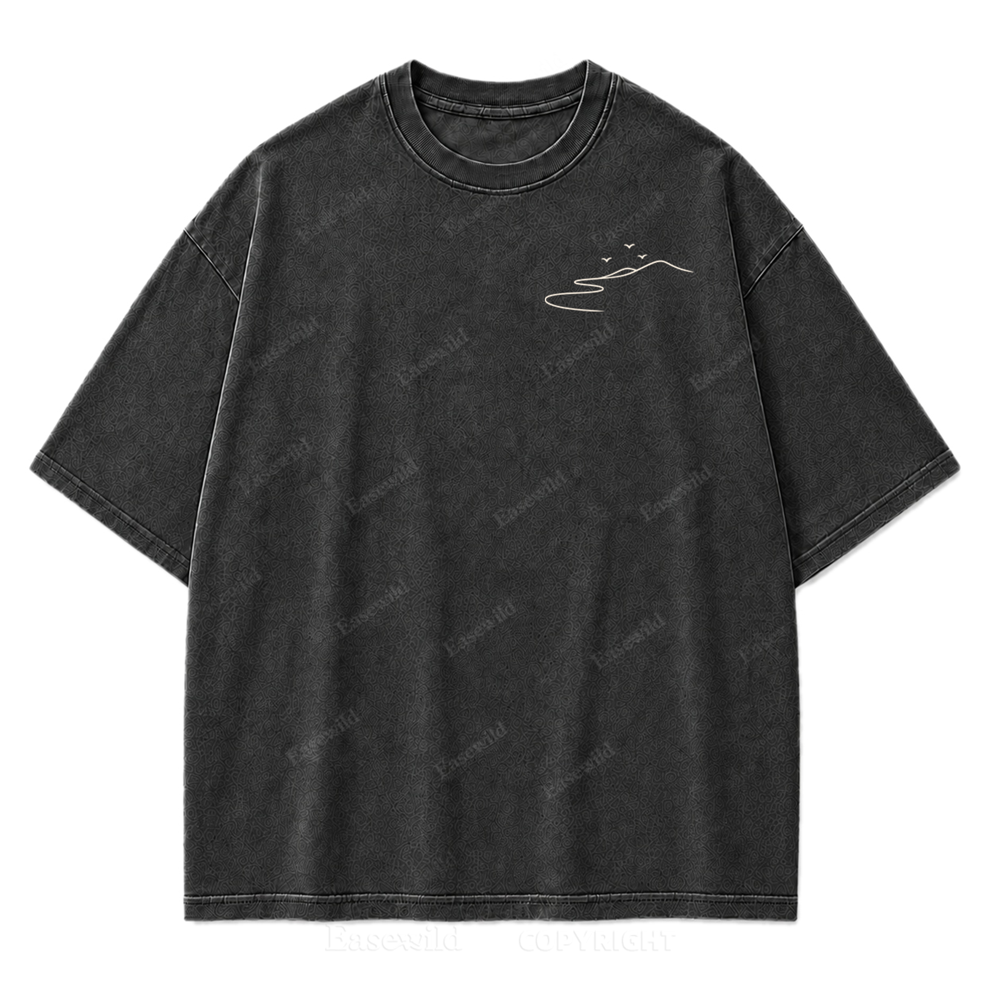 Where the Road Softens Washed Print Tee