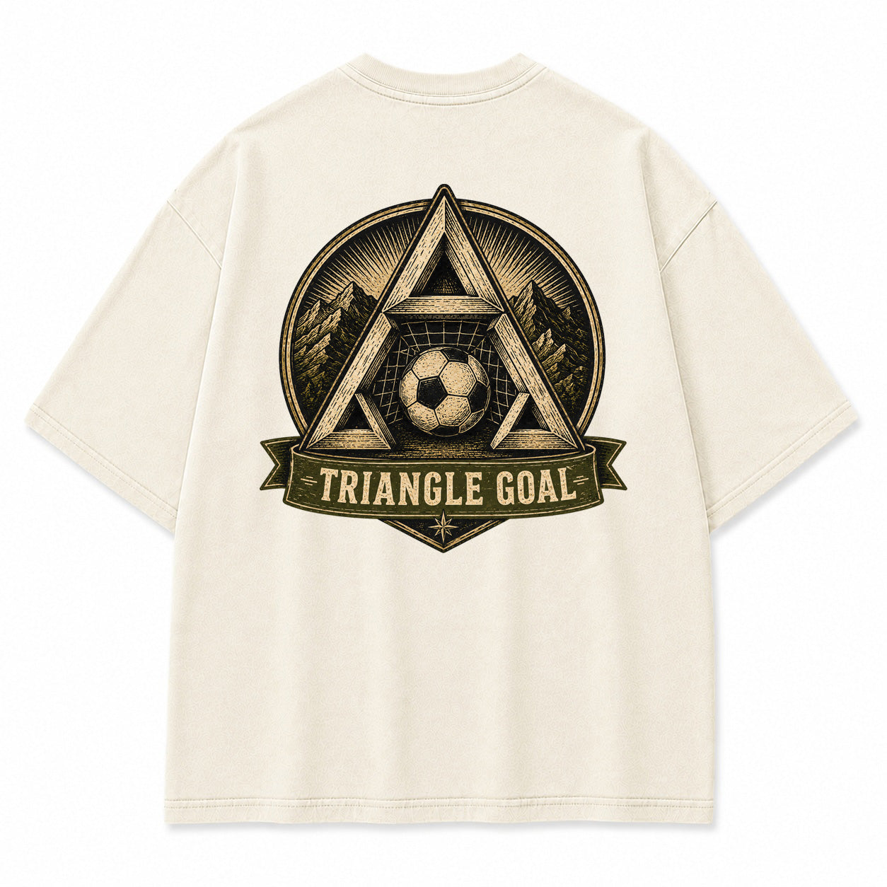 Triangle Goal Vintage Graphic T-Shirt