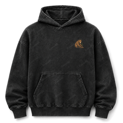 Leave It Better – Vintage Bear & Mountain Washed Graphic Hoodie