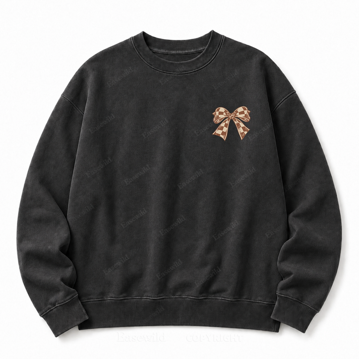 MAMA Bow Washed Graphic Sweatshirt