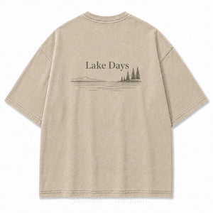 Where Quiet Lake Days Feel Simple and Free Tee