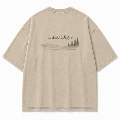 Where Quiet Lake Days Feel Simple and Free Tee