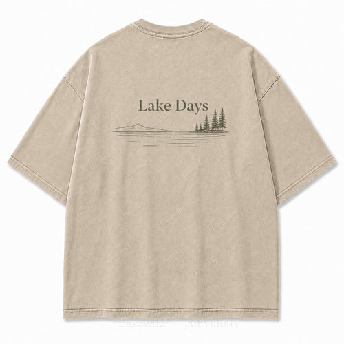 Where Quiet Lake Days Feel Simple and Free Tee