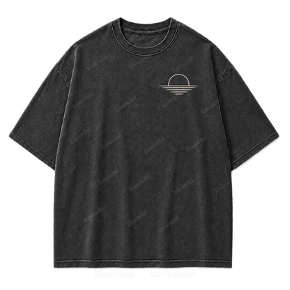 Still Water, Slow Days Washed Print Tee