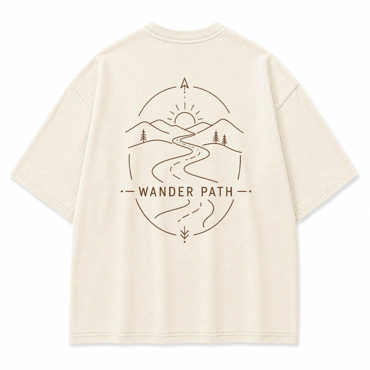 Wander Path Minimal Graphic T-Shirt