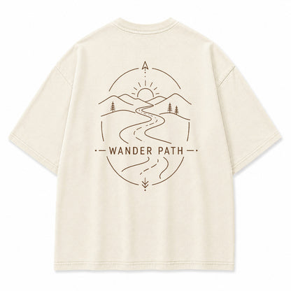 Wander Path Minimal Graphic T-Shirt