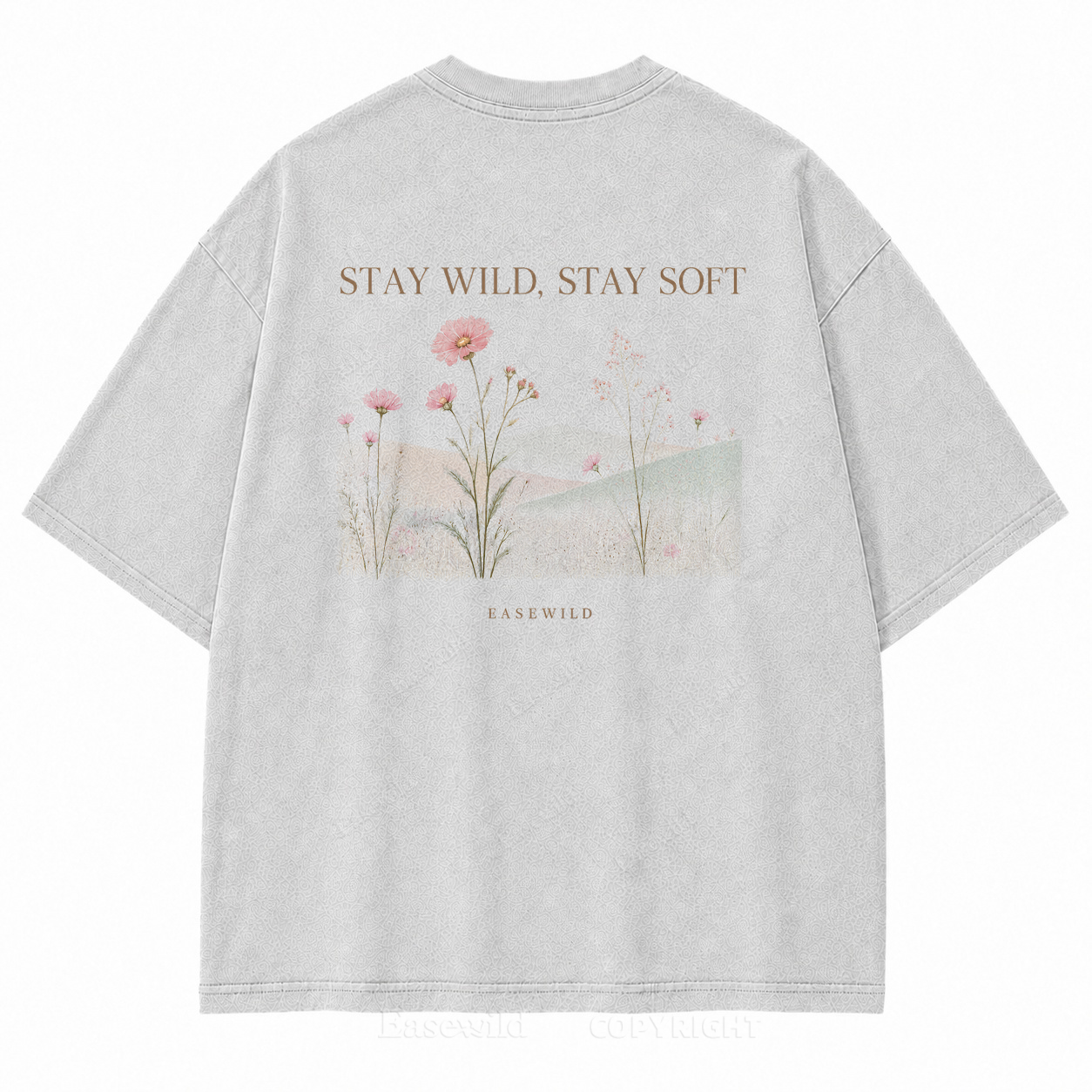 Stay Wild, Stay Soft Washed Back Print Tee