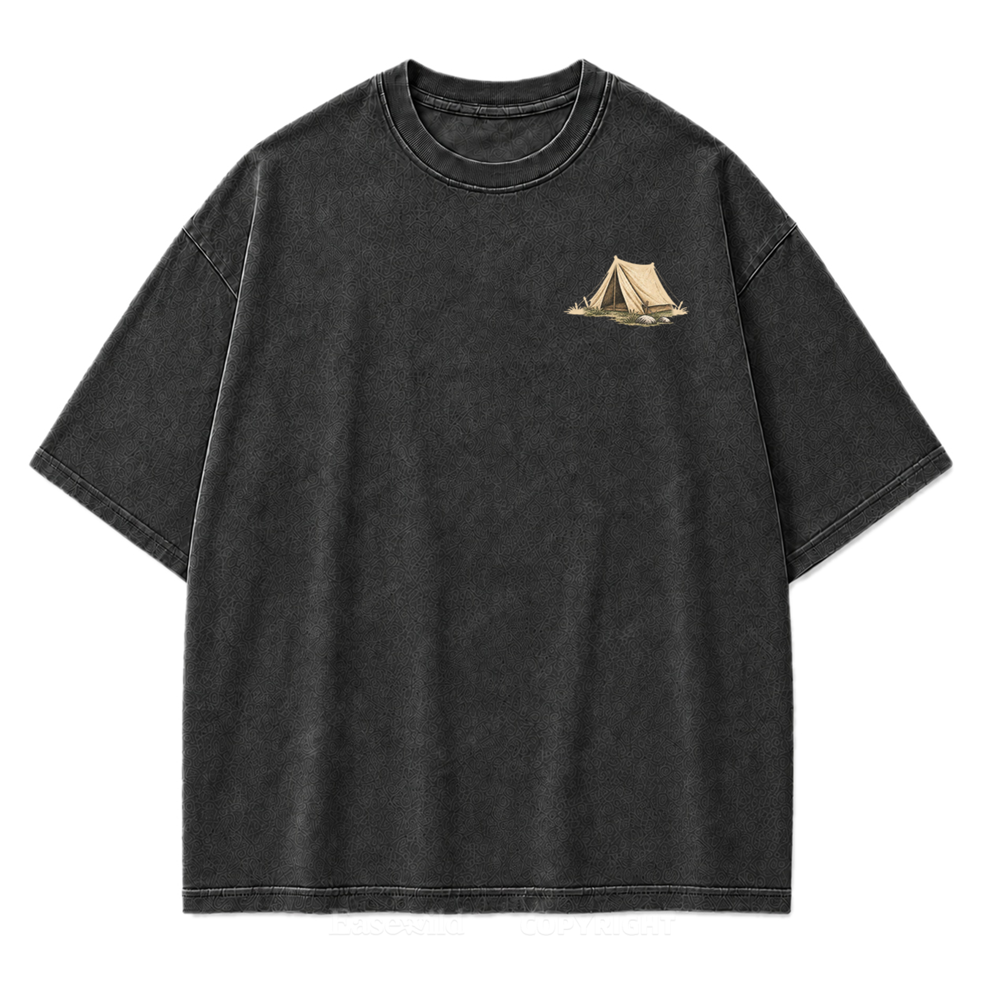 T-Shirt mit Lakeside Coffee Washed Print