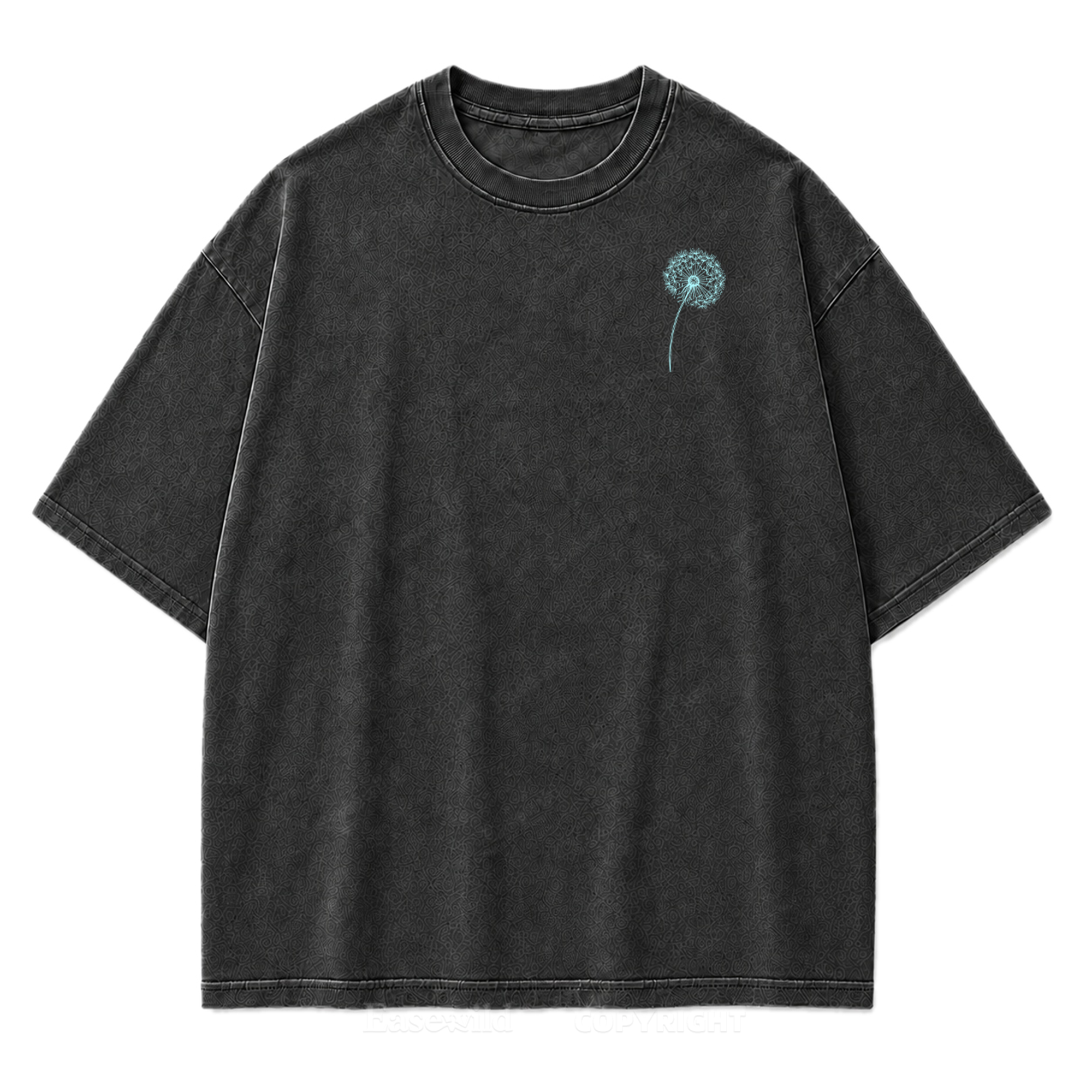Drifting Wishes Dandelion Washed Print Tee