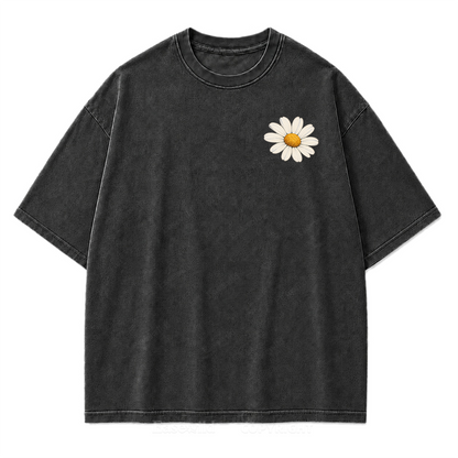 Always Take the Scenic Route Washed Print Tee