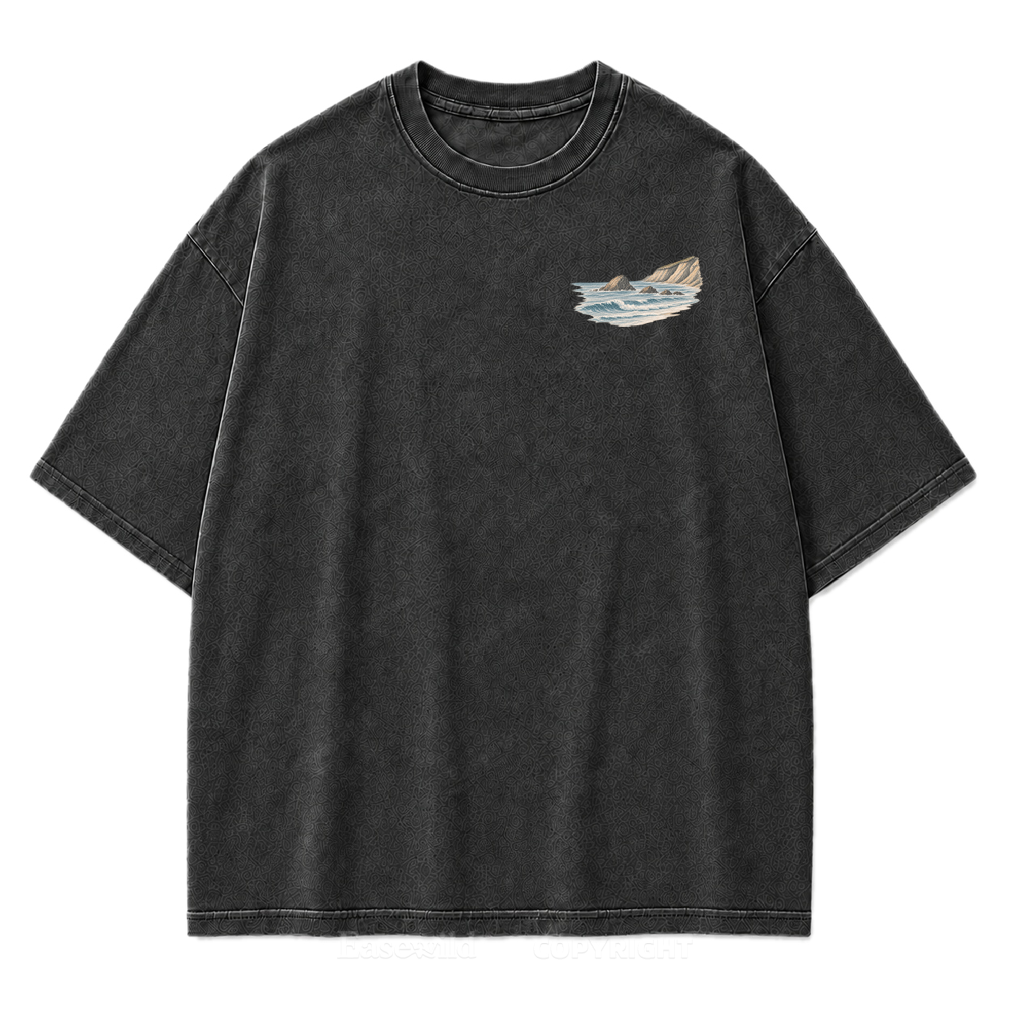 Let the Tide Reset Me Washed Print Tee