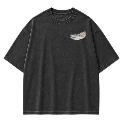 Let the Tide Reset Me Washed Print Tee