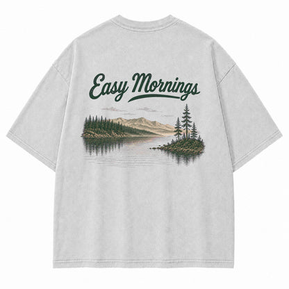 Easy Mornings Lake Graphic T-Shirt