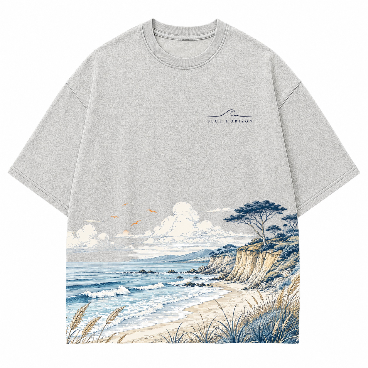 Shoreline Drift Coastal Graphic T-Shirt