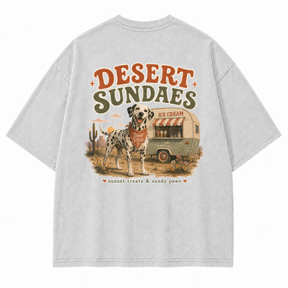 Desert Sundaes Dalmatian Graphic T-Shirt