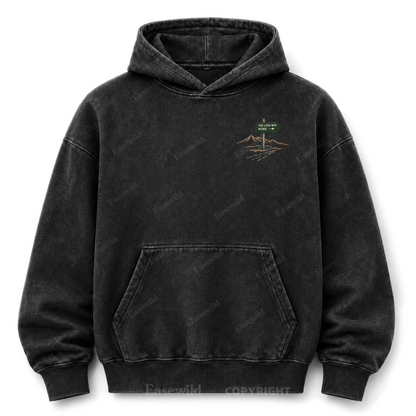 Take the Long Way Home  Washed Graphic Hoodie