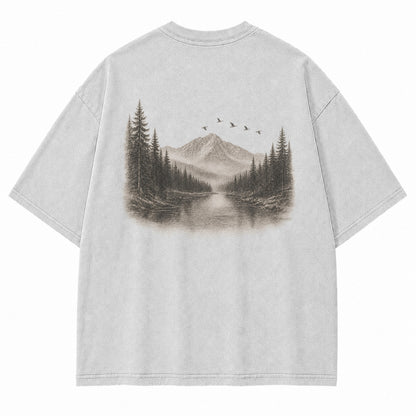 Stillwater Pines Mountain River Graphic T-Shirt