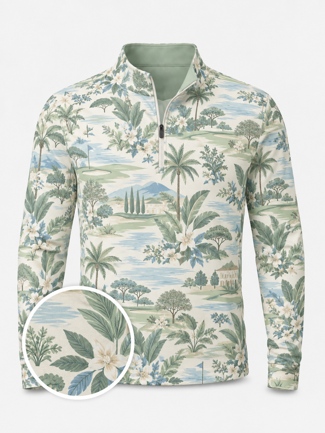 Botanical Links Quarter-Zip Pullover