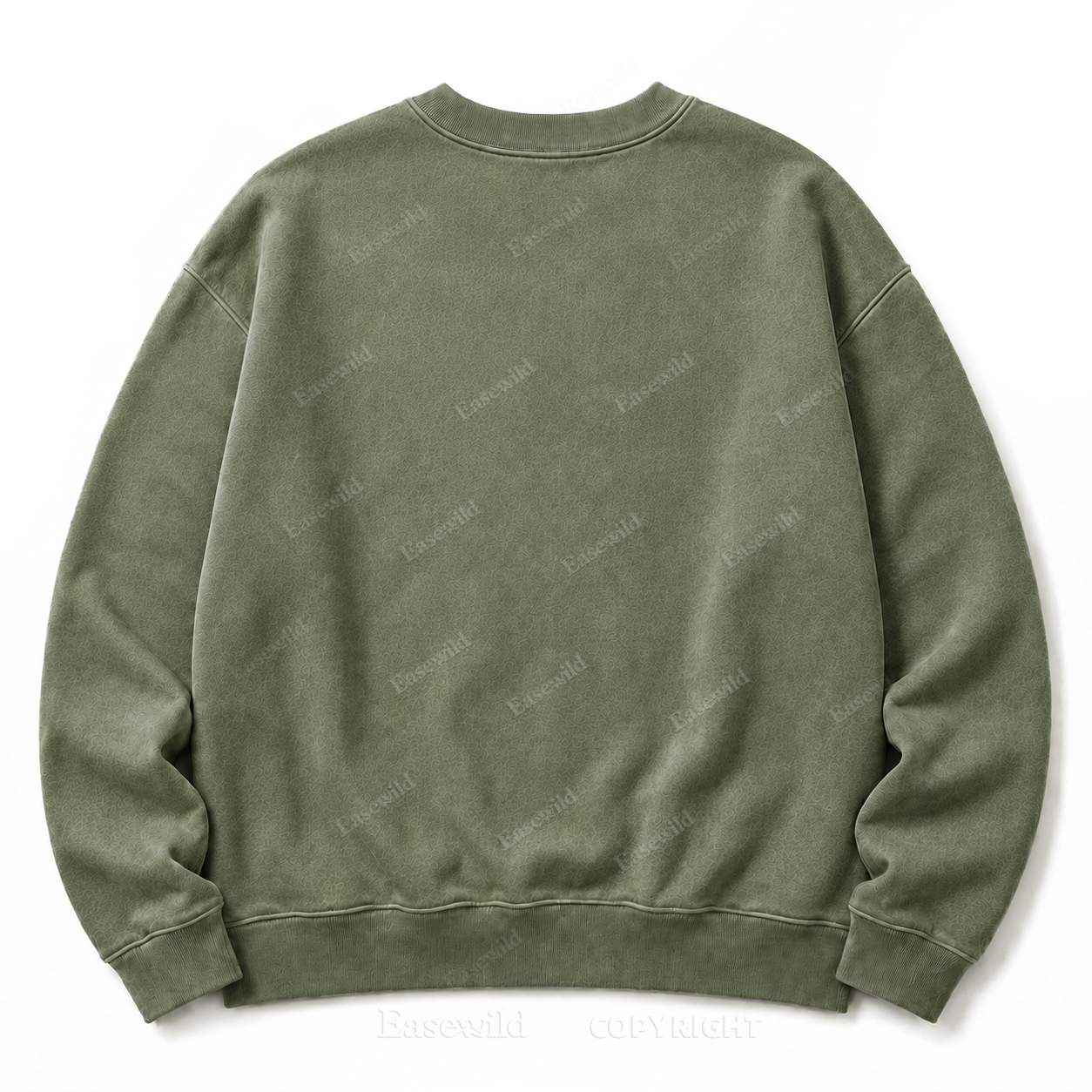 Moon Phase Celestial Front Graphic Washed Crewneck