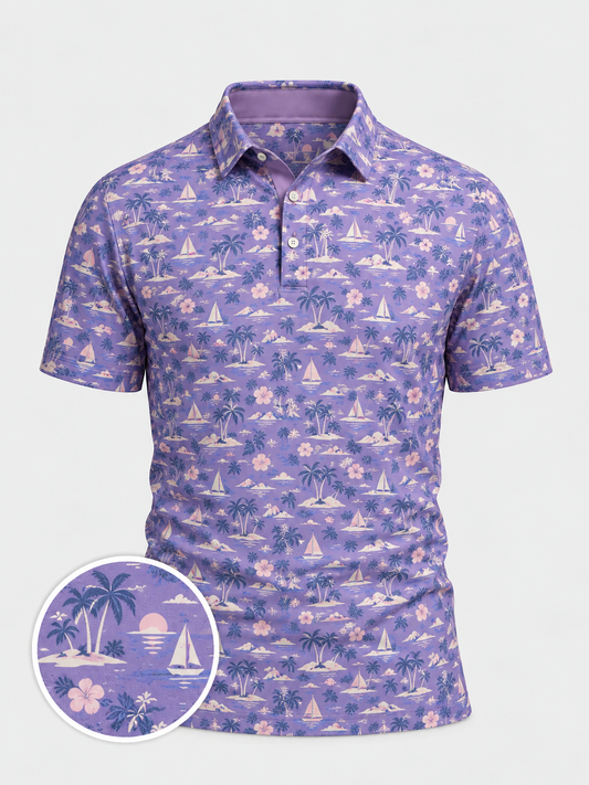 Lavender Island Golf Polo
