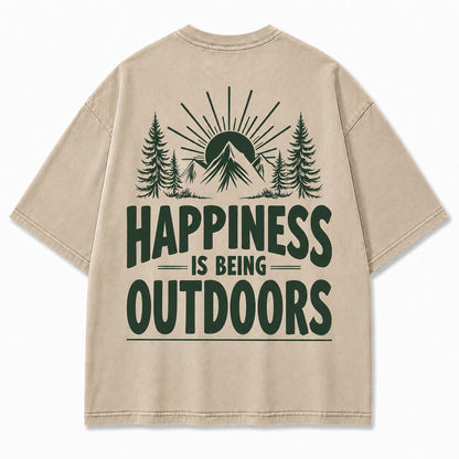 Happiness Lives Outside Tee