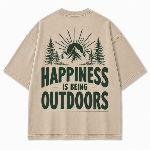 Happiness Lives Outside Tee