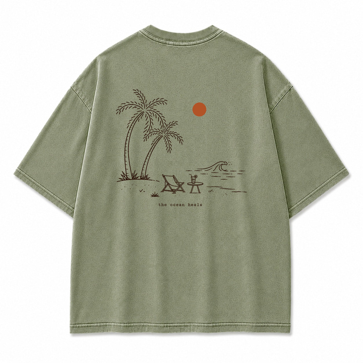 The Ocean Heals Beach Graphic T-Shirt