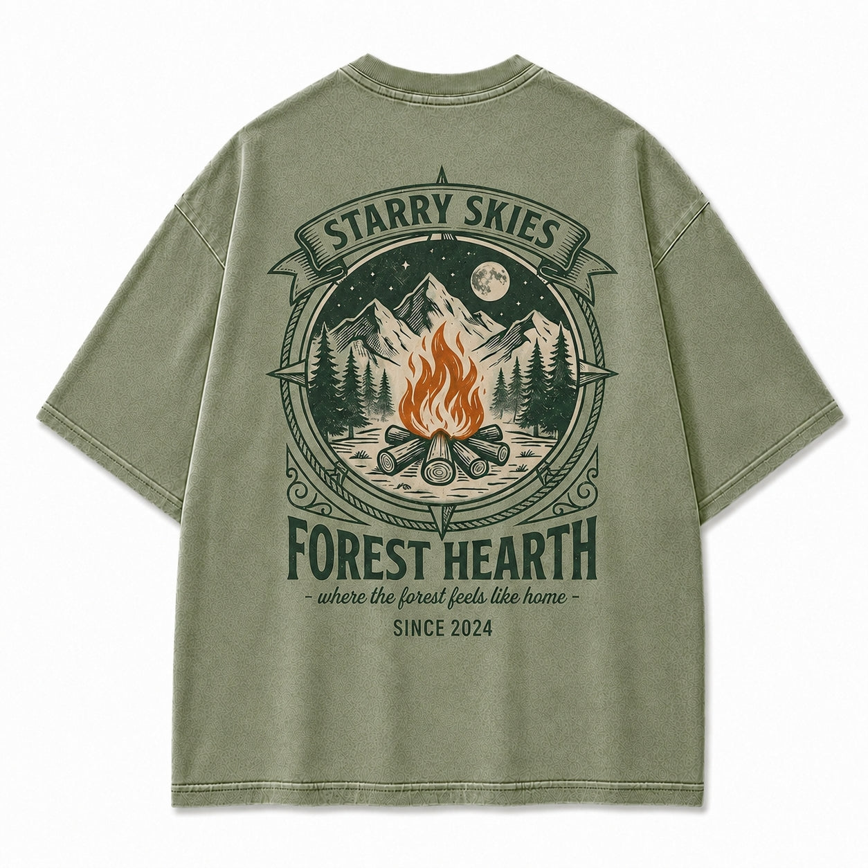 Forest Hearth Campfire Graphic Tee