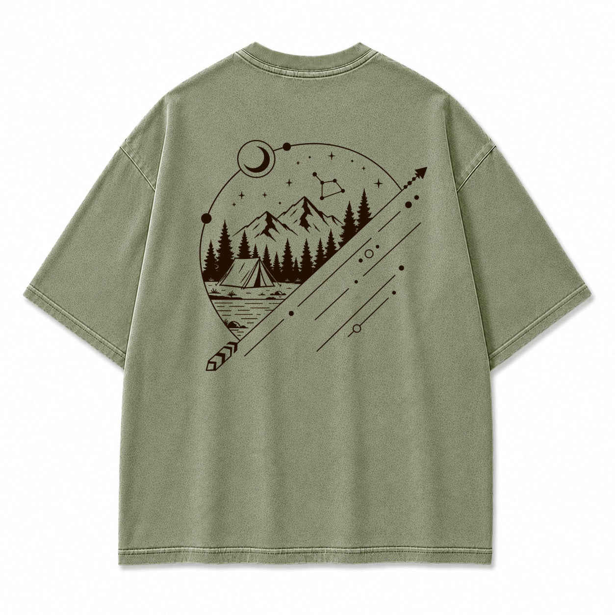 Celestial Mountain Camp Graphic T-Shirt