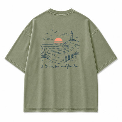 Salt Air Sun and Freedom Graphic T-Shirt
