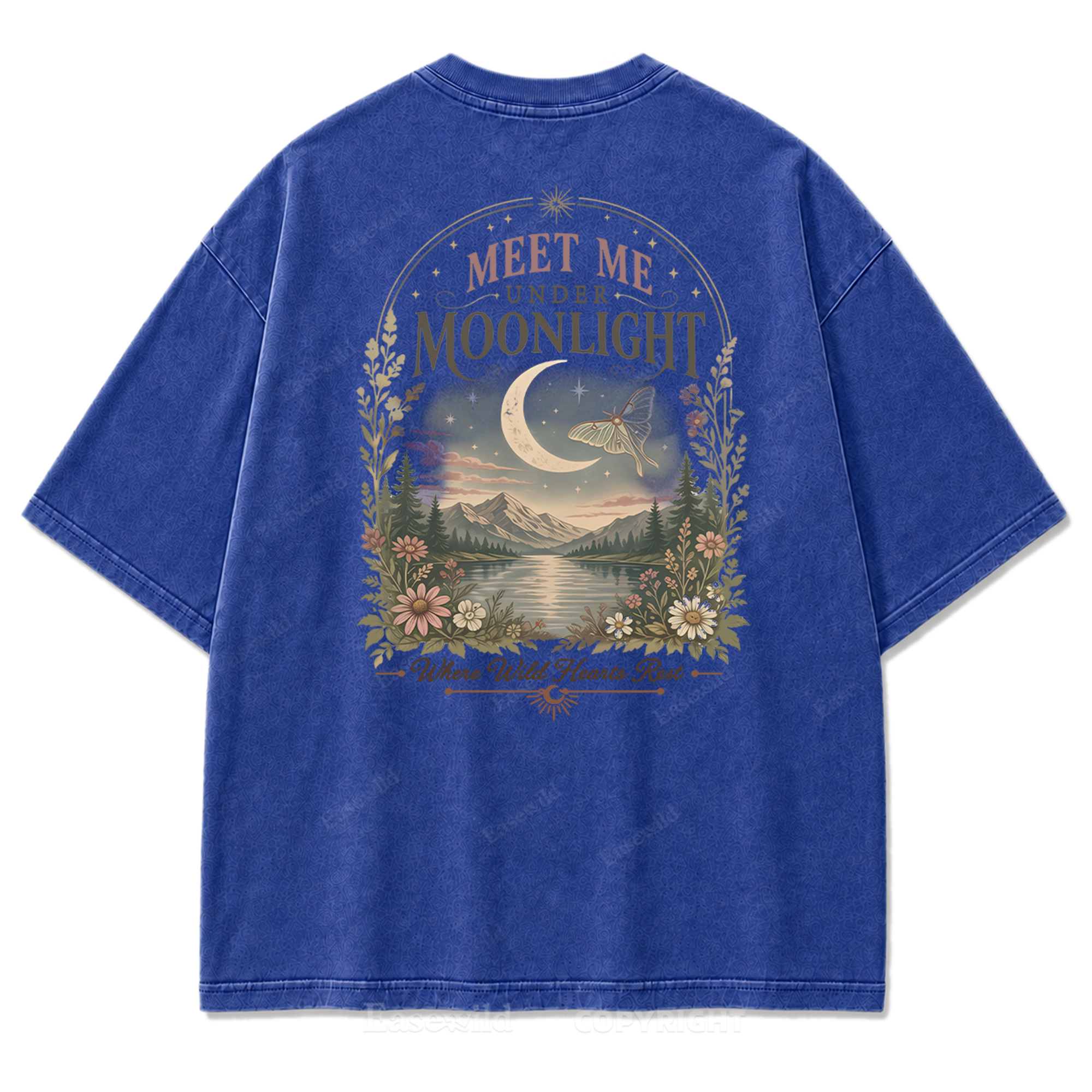 Lunar Lake Wildflower Washed Print Tee