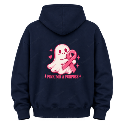 Pink For A Purpose Ghost Graphic Hoodie