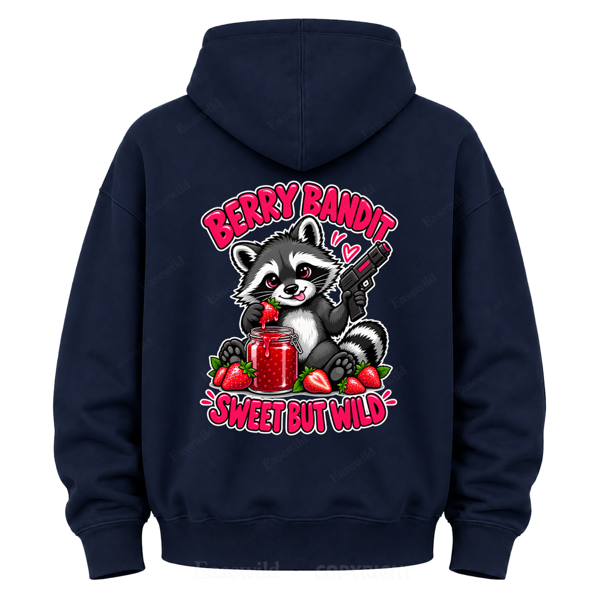 Berry Bandit Sweet But Wild Graphic Hoodie