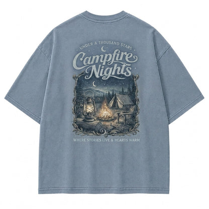 Where Stories Live Campfire Nights Graphic Tee