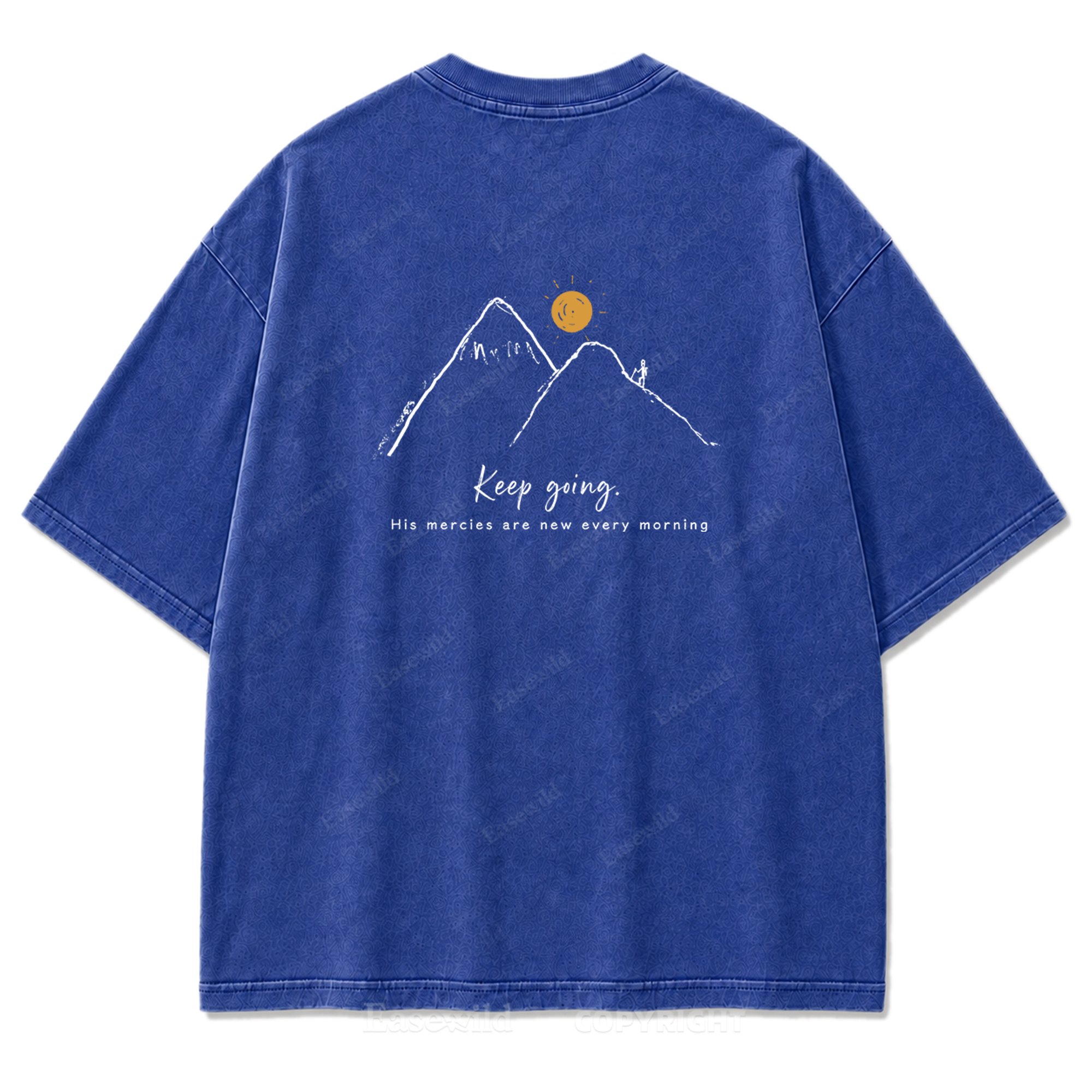 Keep Going Mountain Washed Print Tee