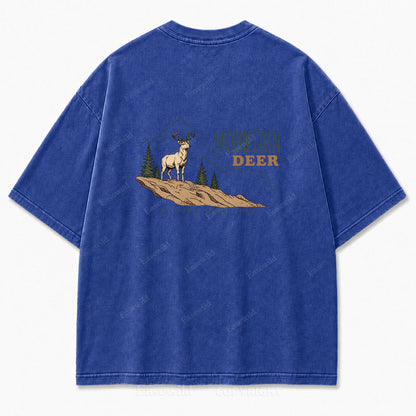 Go Find Your Peak Washed Print Tee