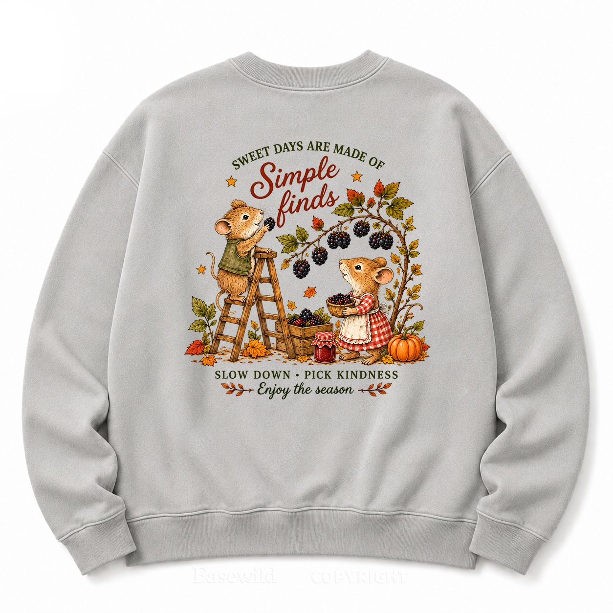 Simple Autumn Joys Washed Sweatshirts