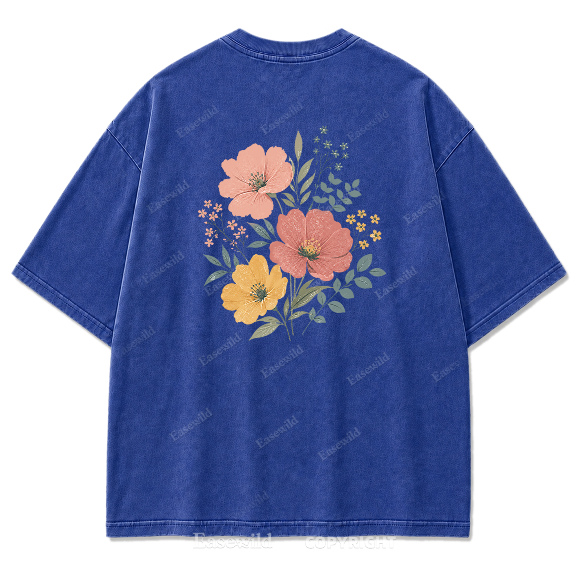 Soft Bloom Floral Washed Print Tee