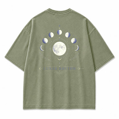 Moon Phase Archive Celestial Graphic T-Shirt